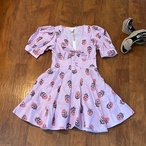 House of Harlow 1960 Linen A Line Dress